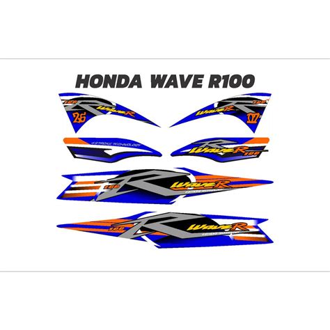 Honda Wave Sticker Decals Shopee Philippines