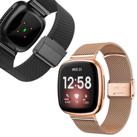 2pcs Bracelet Compatible Avec Fitbit Versa 3 Fitbit Sense Bracelet