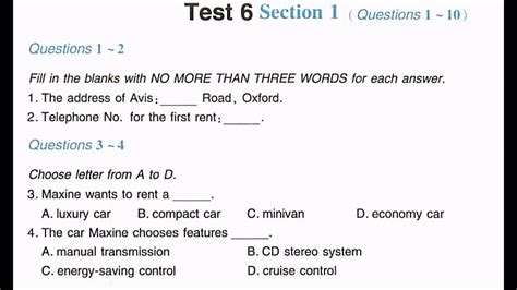 Ielts Listening Practice Questions With Answers At Tommy Levine Blog