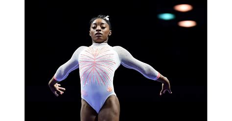 Simone Biles Wears Goat Leotard For Gk Uc Classic Popsugar Fitness Uk