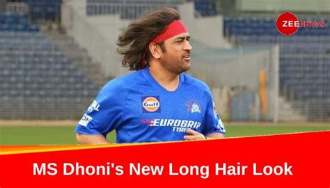 Ms Dhoni S New Long Hair Look With Bandana Goes Viral Ahead Of Ipl