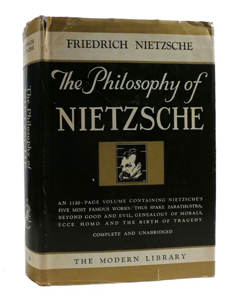 The Philosophy Of Nietzsche Modern Library Friedrich Nietzsche