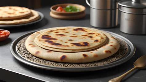 Premium Photo Arabic Naan Roti Paratha Food