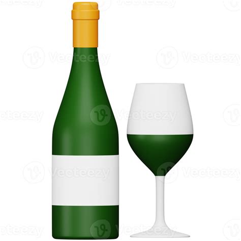 Wine Drink 3d Rendering Isometric Icon 15081423 Png