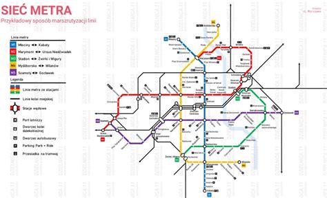 Warszawa będzie miała pięć linii metra Infrastruktura NowaWarszawa pl