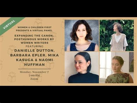 Virtual Event Expanding The Canon Posthumous Works By Women Writers