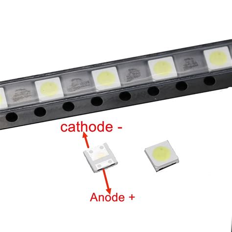 Pcs Diodes Tv Backlight W V Smd Led Televisao Cold White Lm