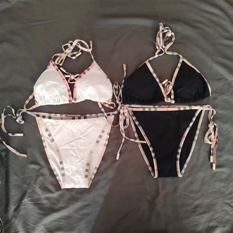 Burberry3034 Traje De Baño Femenino Sexy Bikini De Tres Puntos Estilo