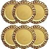 Amazon Leemxiiny Antique Gold Charger Plates Set Of