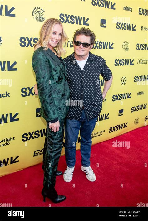 Austin Texas March 14 Michael J Fox R And Tracy Pollan Attend The Regional Premiere Of