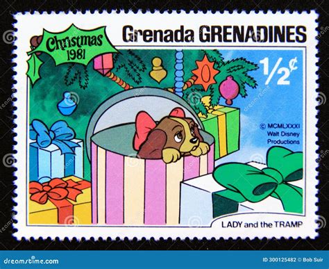 Postage Stamp Grenada Grenadines Lady In The Box Stock Photo