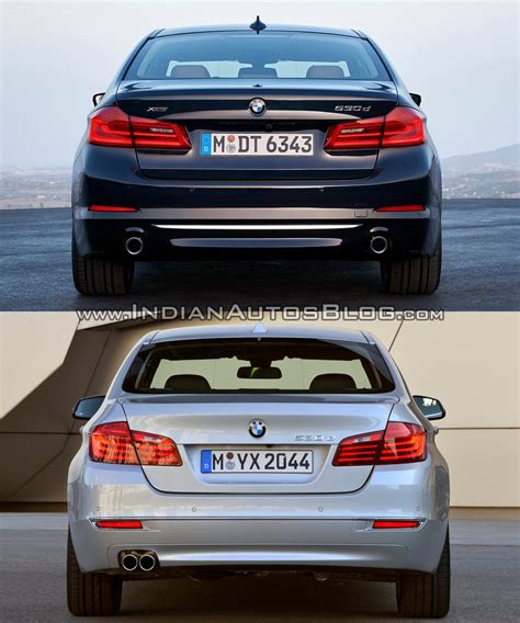 2017 Bmw 5 Series Vs 2014 Bmw 5 Series Rear