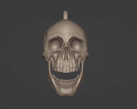 Stl File Skull Keyring・3d Printing Template To Download・cults