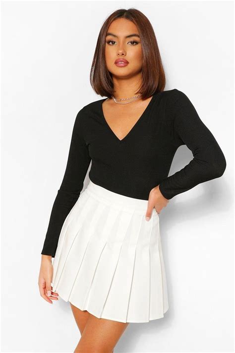 Woven Pleated Super Mini Tennis Skirt White Tennis Skirt Tennis