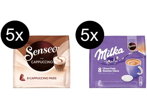 SENSEO Typ Cappuccino 5 x 8 Milka Schoko 5 x 8 80 Getränke Kakao