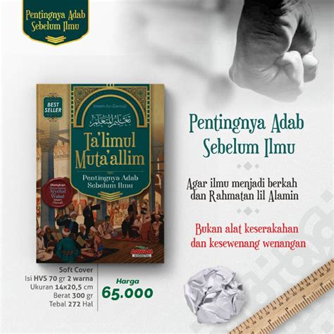 Jual Talimul Mutaallim Pentingnya Adab Sebelum Ilmu Terjemah Kitab Ta