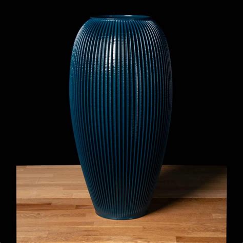 Grand Vase Bleu Paon 30L Iriso Fr