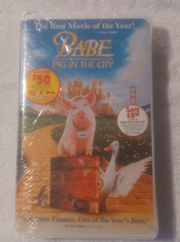 Babe Pig In The City Vhs 1999 Clamshell Release Brand New Sealed