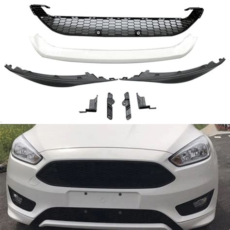 Kit de carrocería de parachoques delantero alerón blanco para Ford