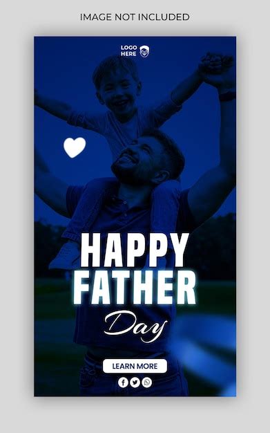 Premium PSD World Father Day Web Banner Or Social Media Template