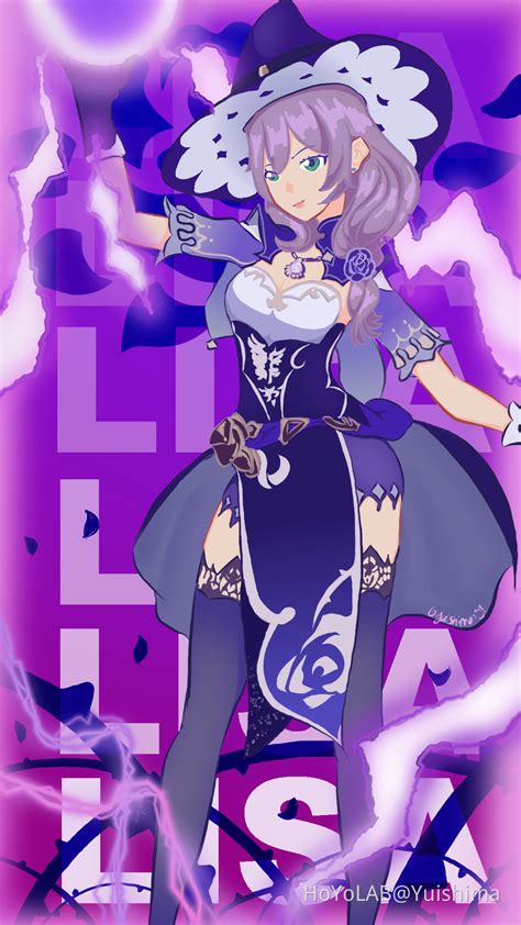 Lisa Witch Of Purple Rose Genshin Impact Hoyolab