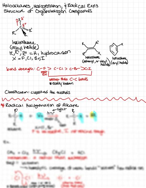 SOLUTION Haloalkanes Radicals Halogenation Organic Chemistry Studypool