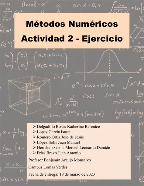 A2 KBDR resumen Métodos Numéricos Actividad 2 Ejercicio