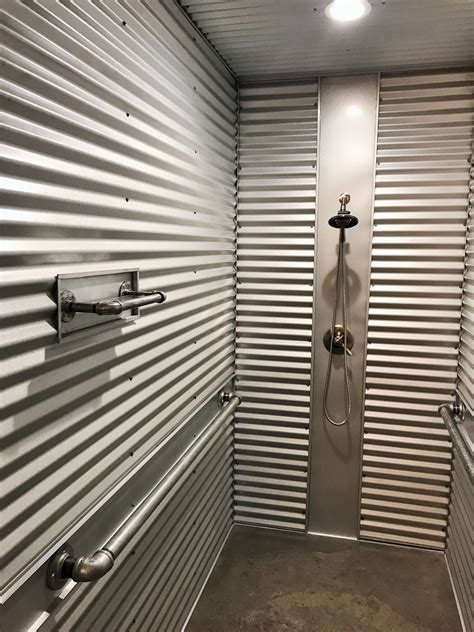 Corrugated Metal Shower Walls Tin Shower Walls Tin Shower