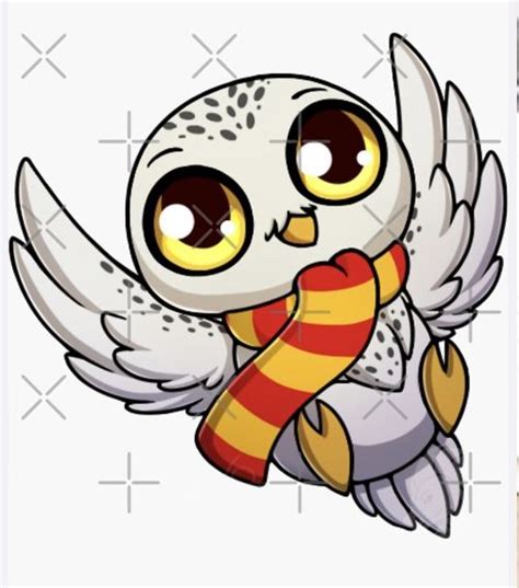 An Owl With Big Eyes Holding A Scarf