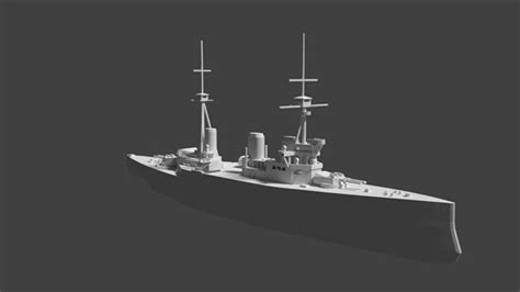 Hms Indefatigable 3d Model 3d Printable Cgtrader