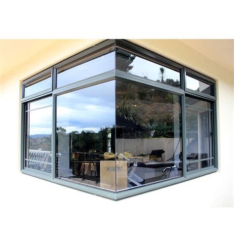 China WDMA Aluminium Glass Corner Window Design / L Shaped Window / Co ...