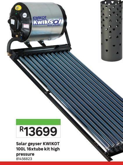 Solar Geyser Kwikot L Xtube Kit High Pressure Offer At Leroy Merlin