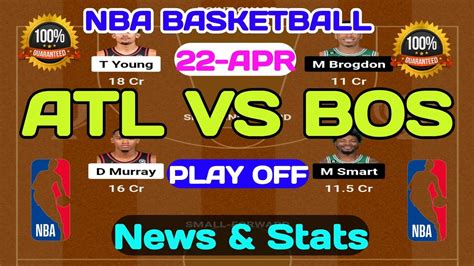 ATL VS BOS DREAM11 PREDICTION ATL VS BOS NBA BASKETBALL ATLANTA