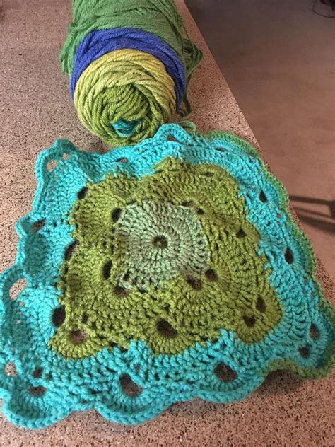 WIP Virus Blanket R Crochet