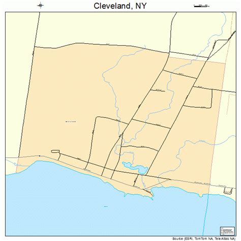 Cleveland New York Street Map 3616188