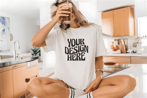 Comfort Colors Oversized Model Mockup Graphic By Mockup Infinity