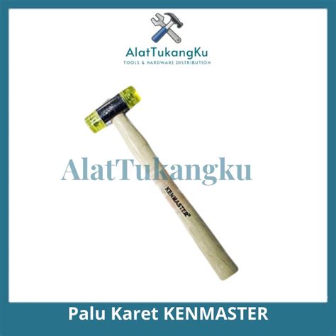 Jual Kenmaster Palu Karet Mm Gagang Kayu Kuning Sisi Palu Karet