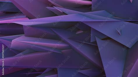 Fondo Abstracto Compuesto Por Formas Geométricas En Tonos Violetas Que Recuerdan Al Mineral