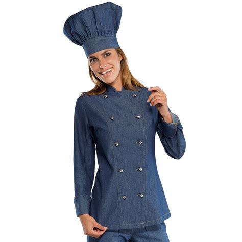 Chaqueta Cocina Mujer Vaquera Lady Isacco