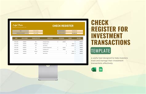 Investment Register Excel 