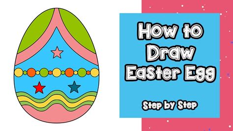 How To Draw Easter Egg Drawing Easter Egg Step By Step Youtube