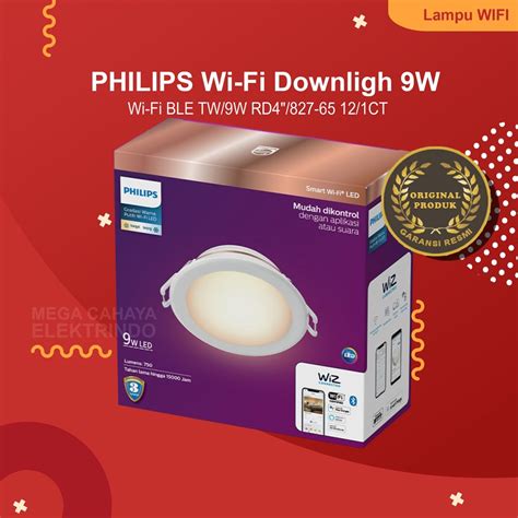 Jual Philips Smart Wifi Led Downlight W Tunable White Putih