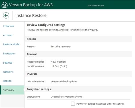 Veeam Backup For Aws Recover Ec2 Instance From Backup Unixarena