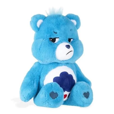 Peluche Bisounours bleu avec nuage en boîte Grognon Touronchon