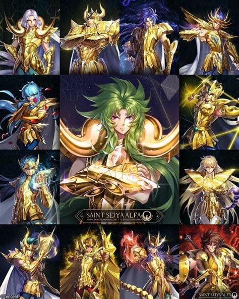 Os 12 Cavaleiros De Ouro Nas Artes Promocionais Do Game Saint Seiya