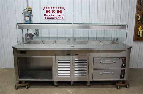 Amtekco Six Pan Warmer Display Case Hot Food Chicken Deli Merchandiser B H Restaurant