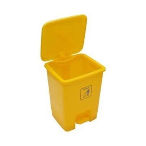 Promo Krisbow Tempat Sampah Outdoor Pedal Plastik Kuning Ltr