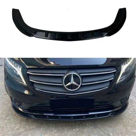 2705 Frontlippe Lippe Schwert Frontspoiler Spoiler ABS Glanz Schwarz