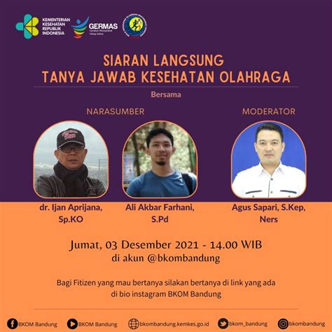 Tanya Jawab Kesehatan Olahraga Jumat Upf Rshs Bandung