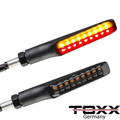 Toxx Led R Cklicht Blinker Flat Schwarz Get Nt Blinker R Cklicht